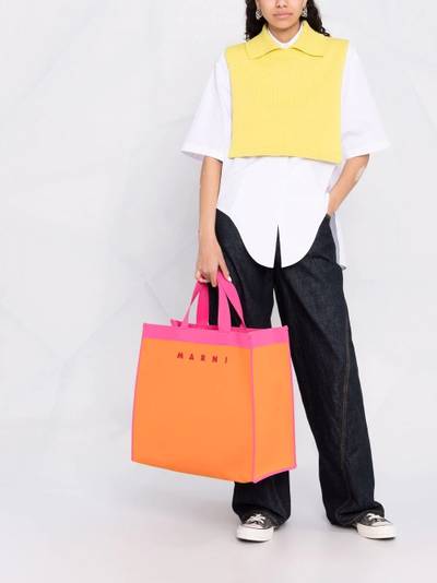 Marni logo-print tote bag outlook