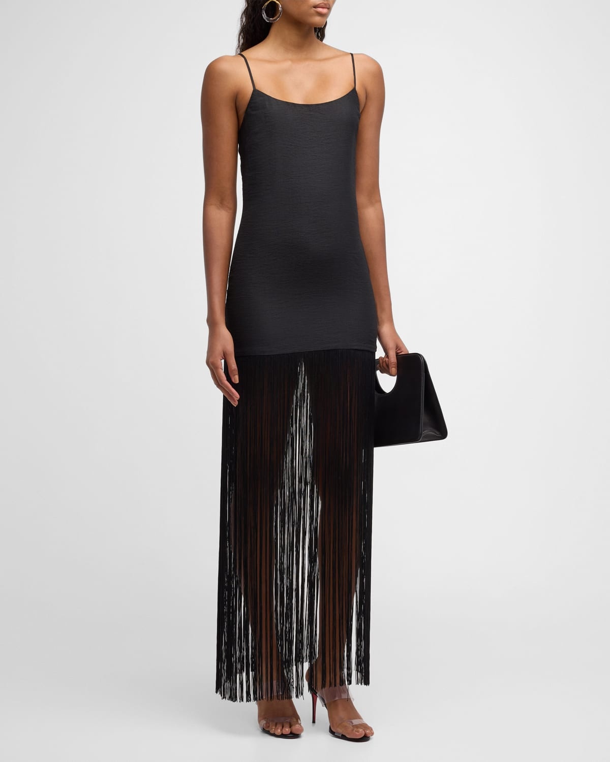 Zodiac Draped Fringe Gown - 3