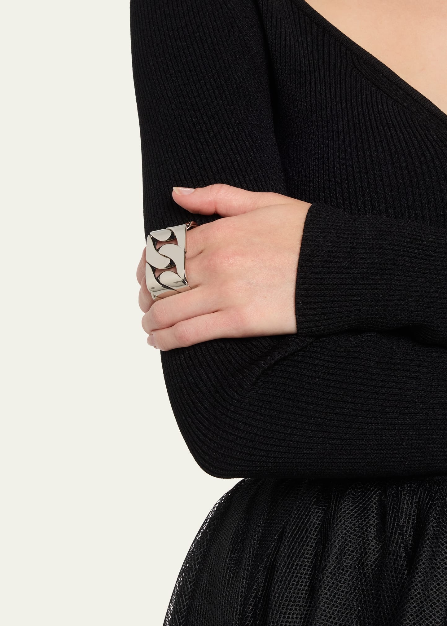 2 Finger Chain Ring - 2