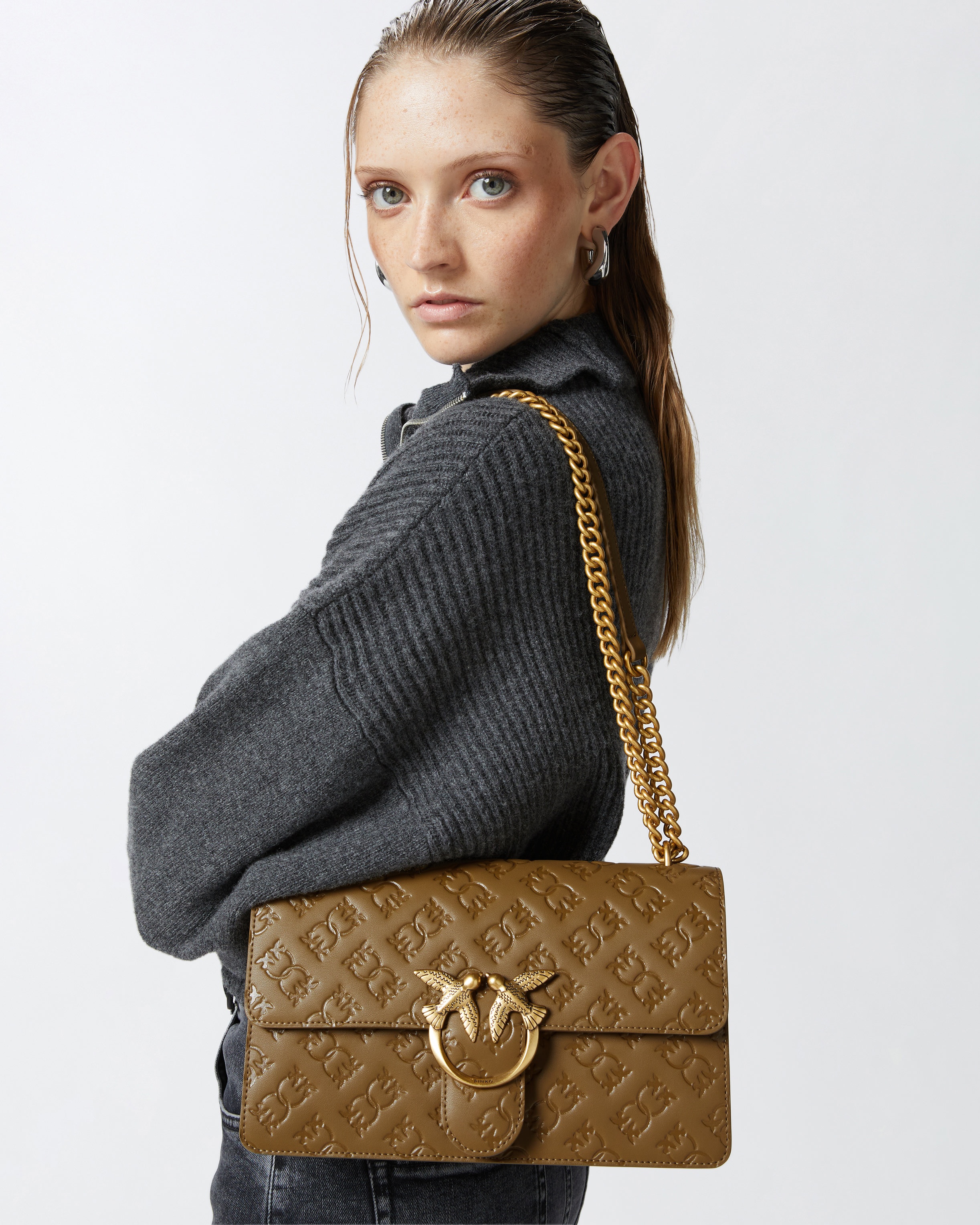 LOVE BAG LEATHER CROSSBODY BAG WITH LOGO - 6