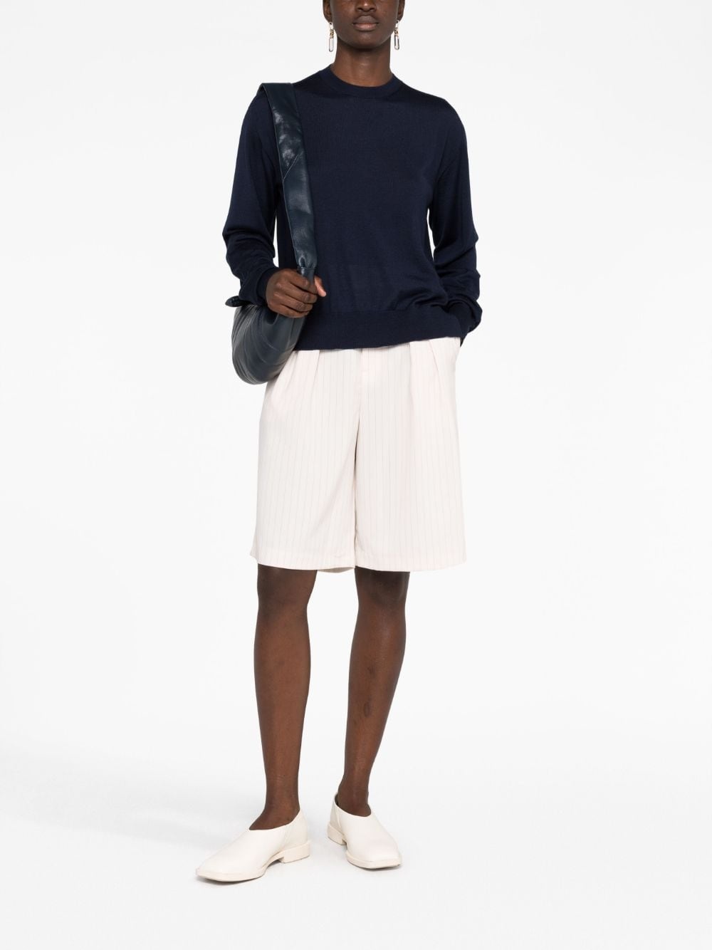 ribbed crew neck jumper - 2
