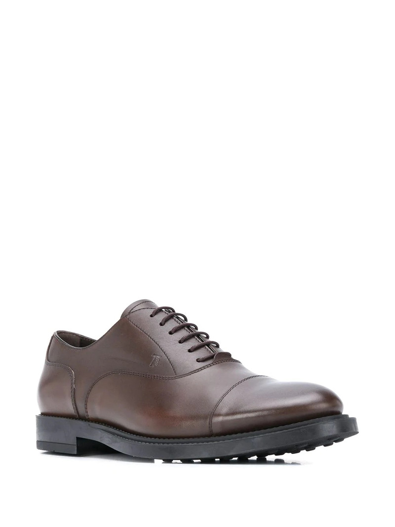 Tod's embossed logo lace-up Derby shoes outlook