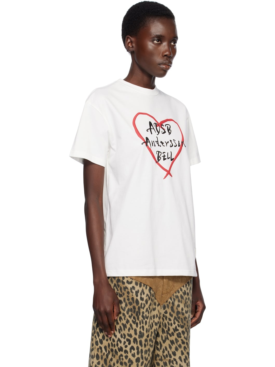 White Heart Kelly Logo T-shirt - 2