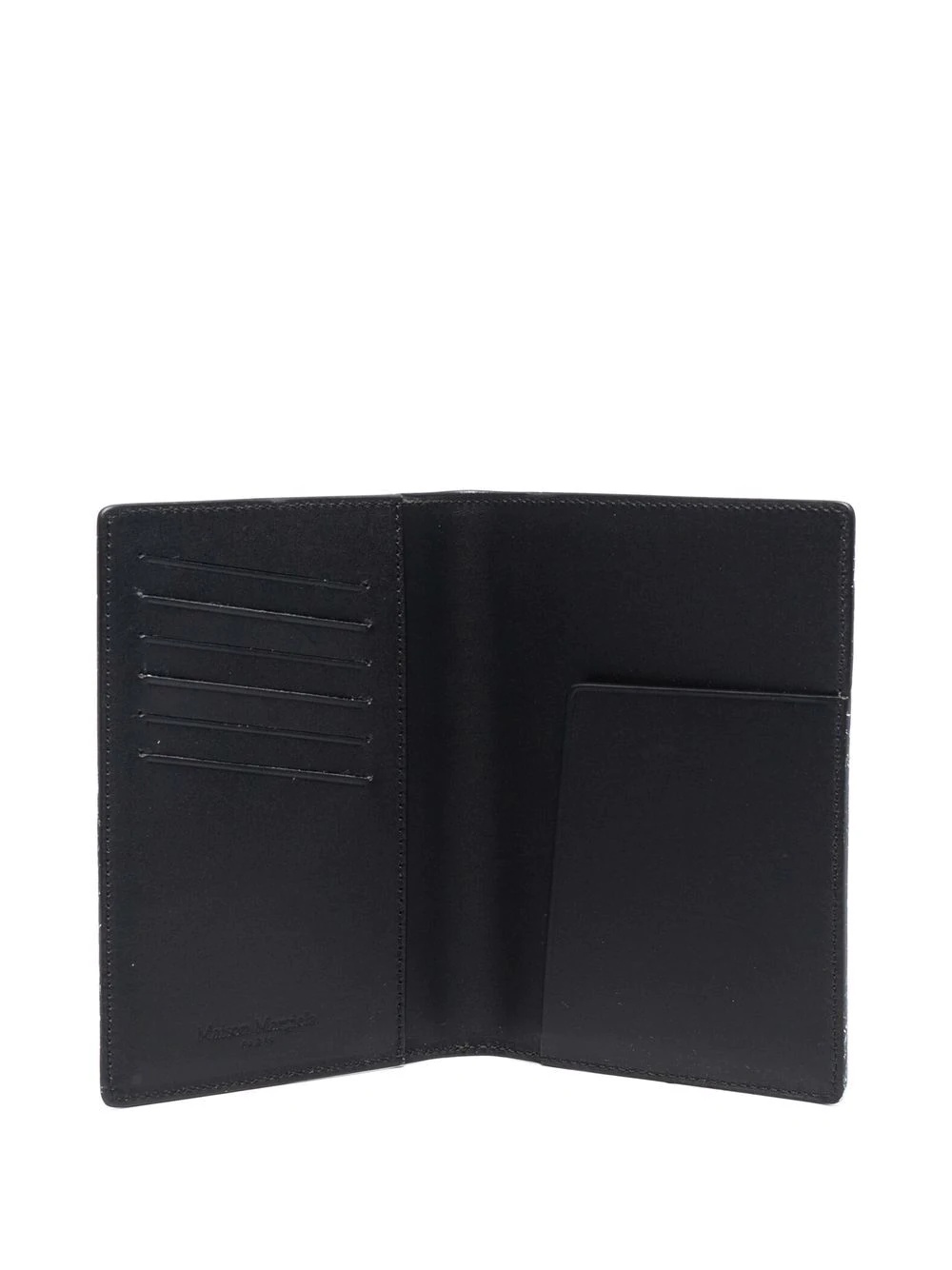 distressed-effect bifold document holder - 3