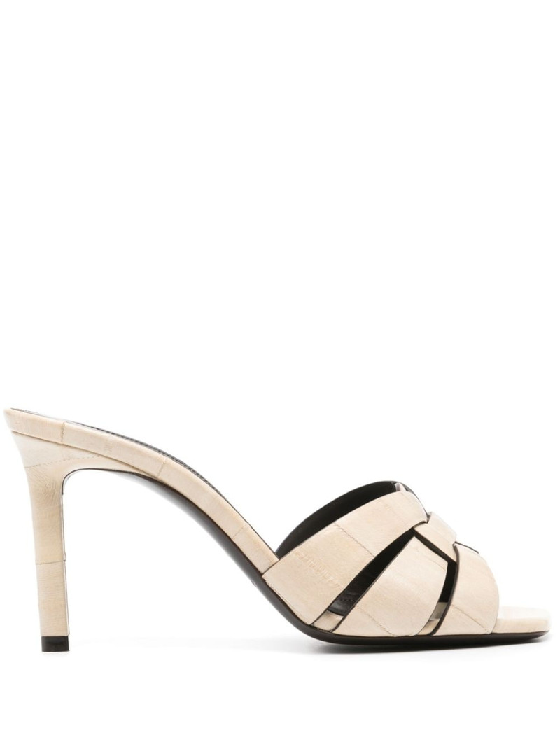 Tribute 85mm leather mules - 1