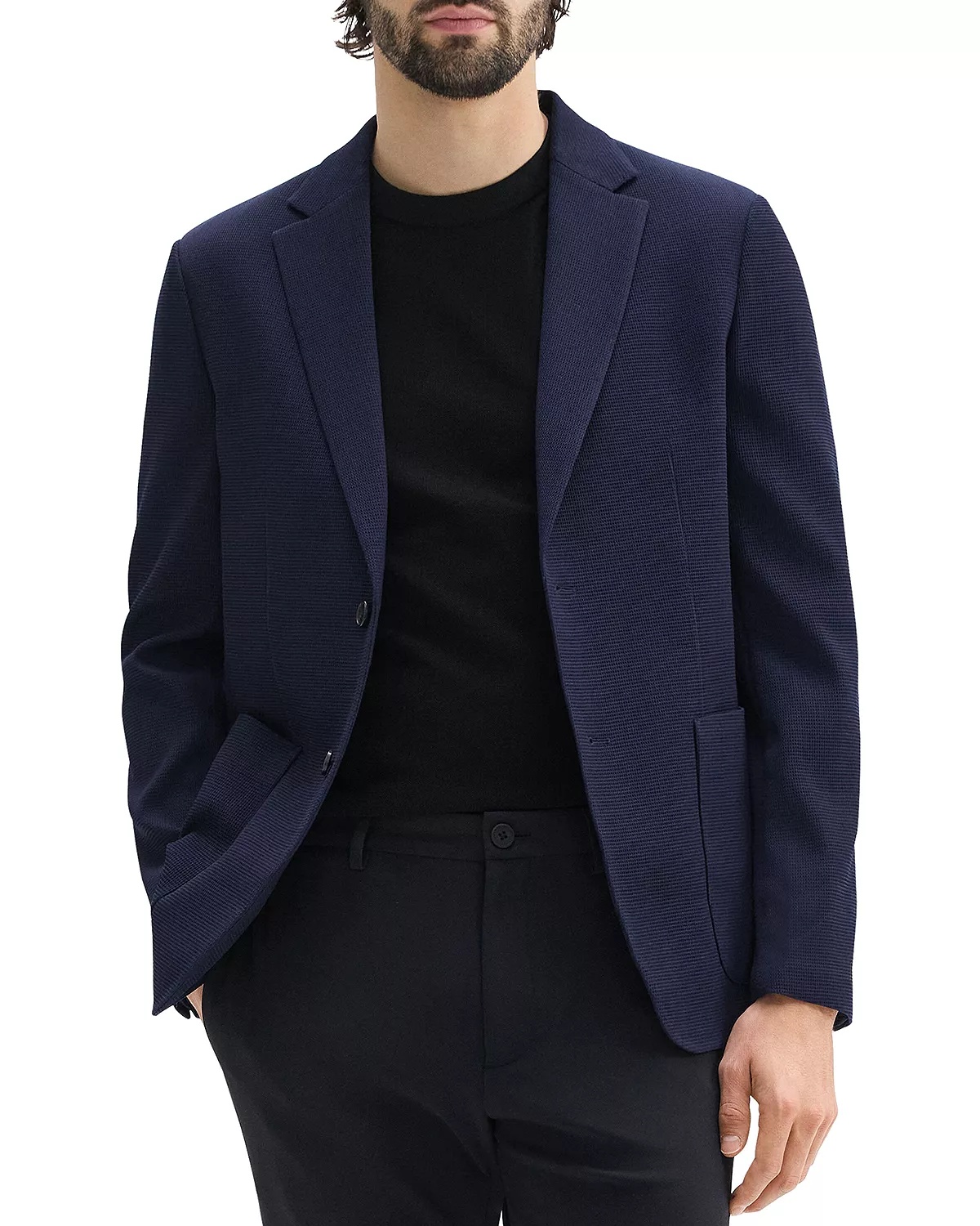 Theory Clinton Textured Jersey Slim Fit Unstructured Sport Coat - 1