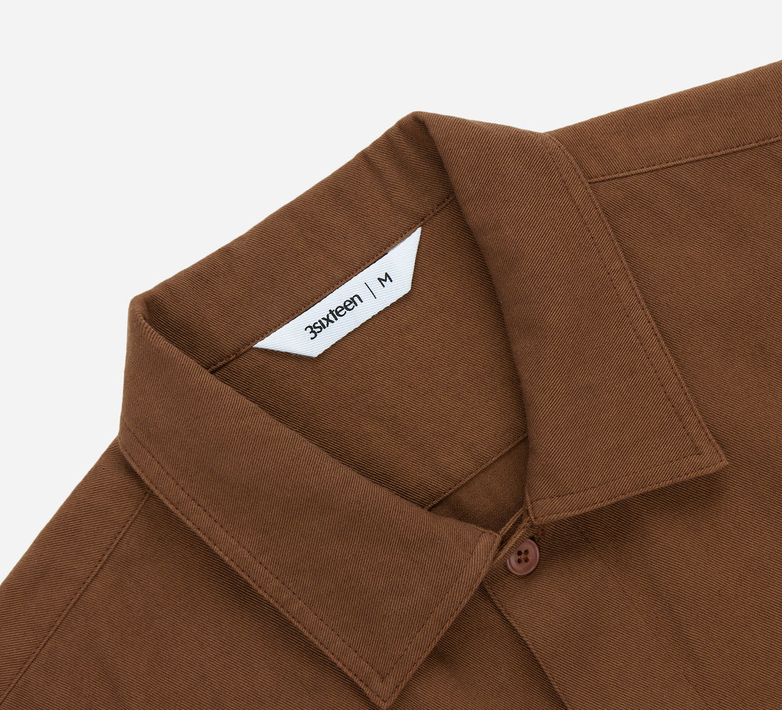 Short Sleeve Workshirt - Sandstone Twill - 3