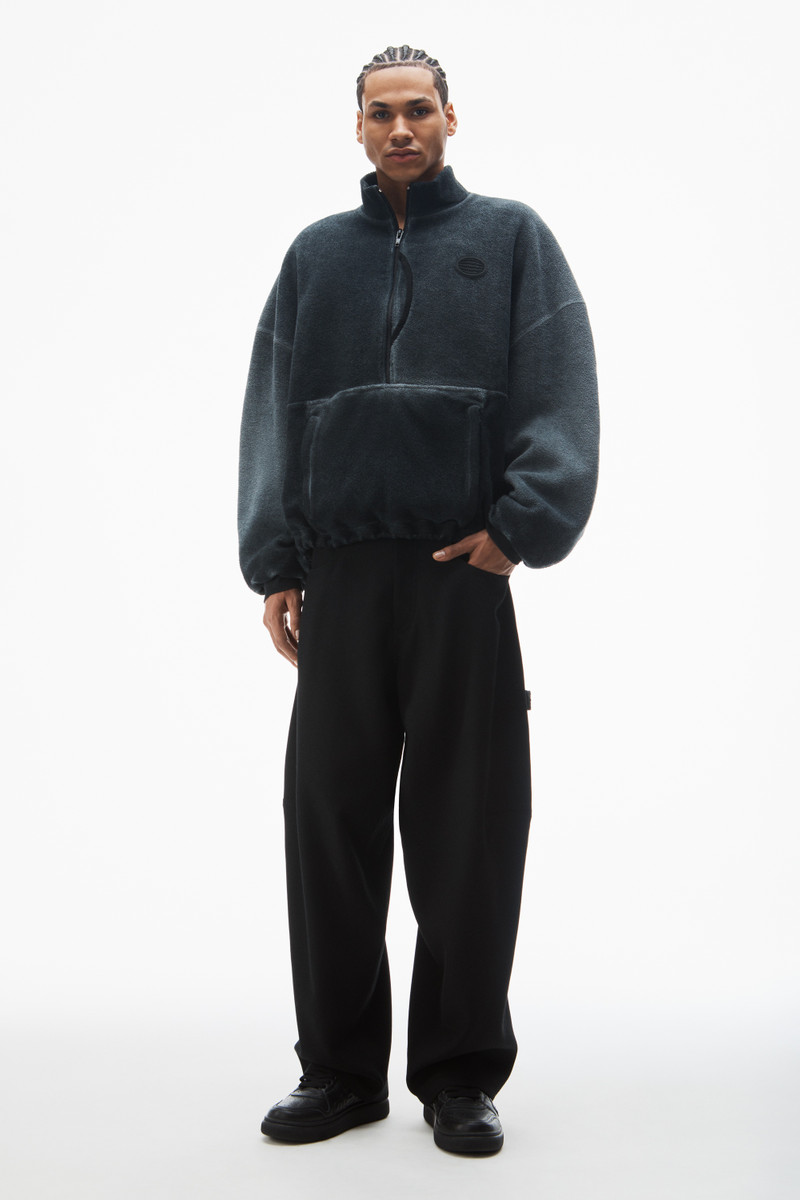 Alexander Wang half-zip hoodie in cotton outlook