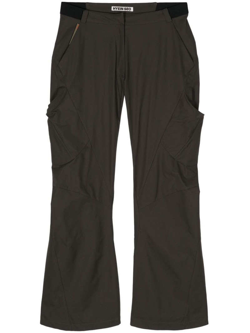 belted bootcut trousers 1