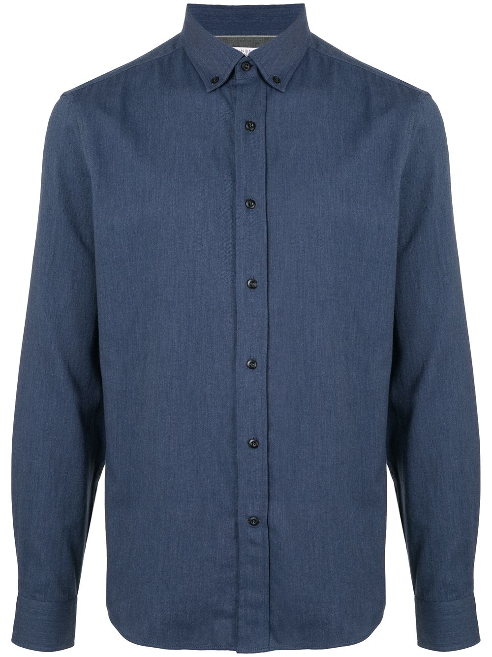 denim-look twill shirt - 1