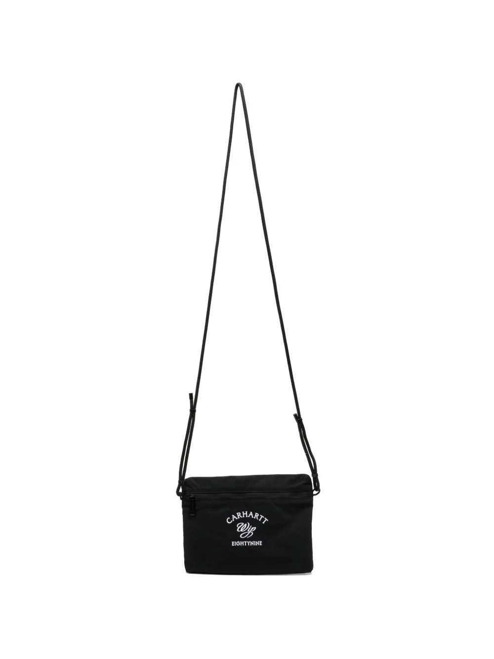 logo-embroidered shoulder bag - 1