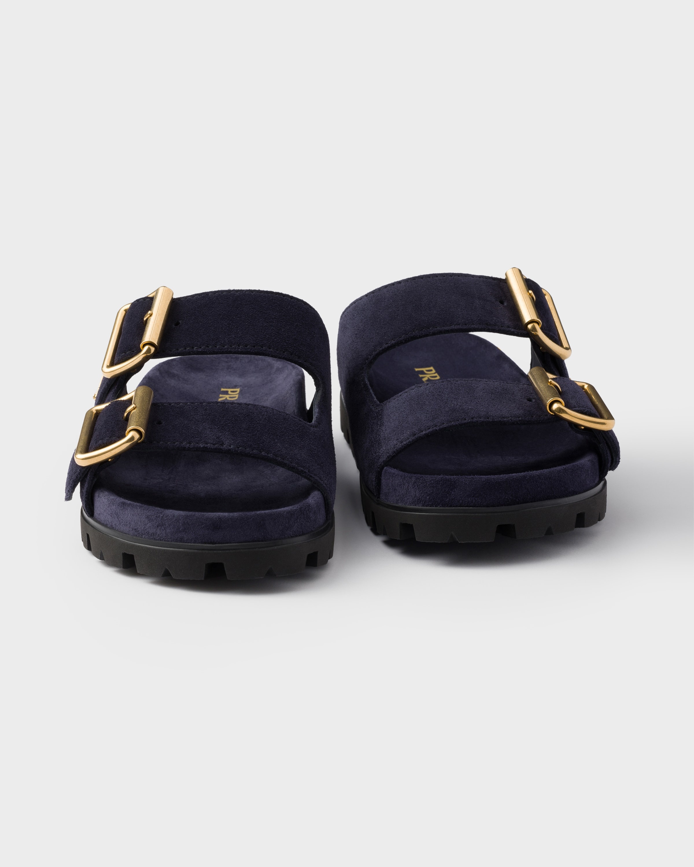 Suede strap slides - 5