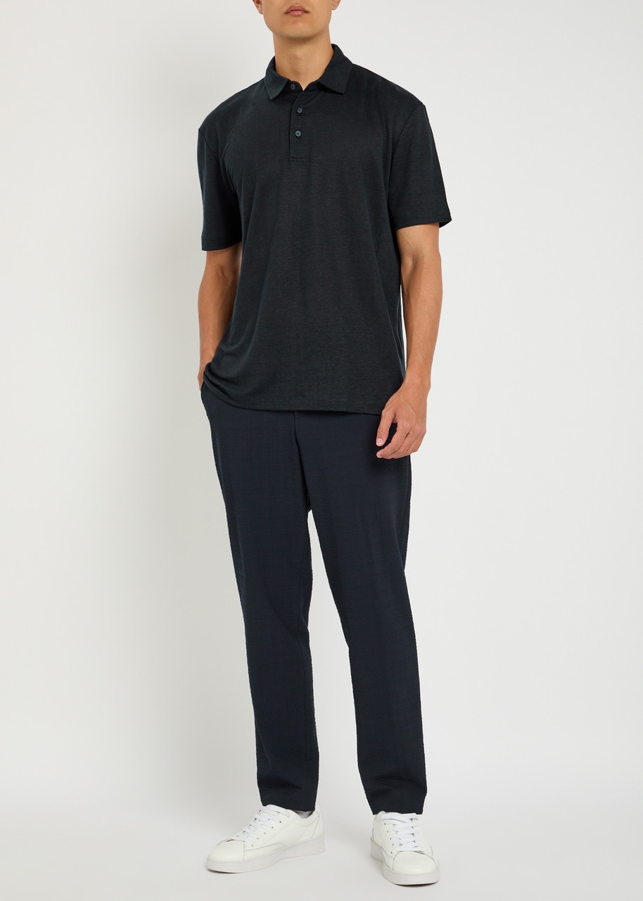 Boss X David Beckham Linen Polo Shirt - 4