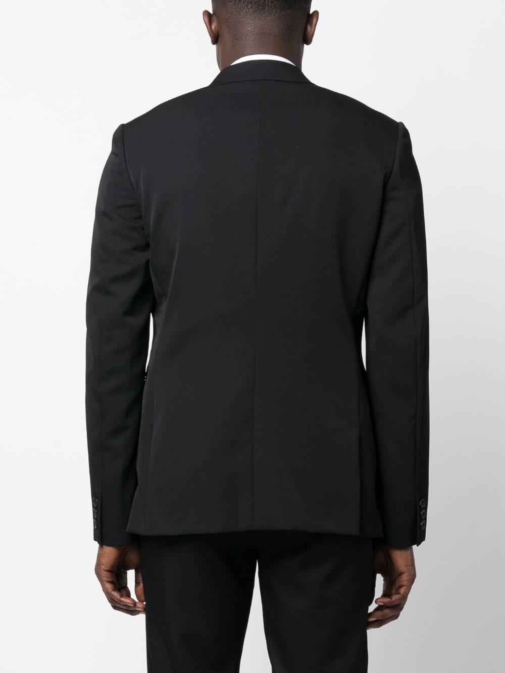 double-breasted wool blazer - 4