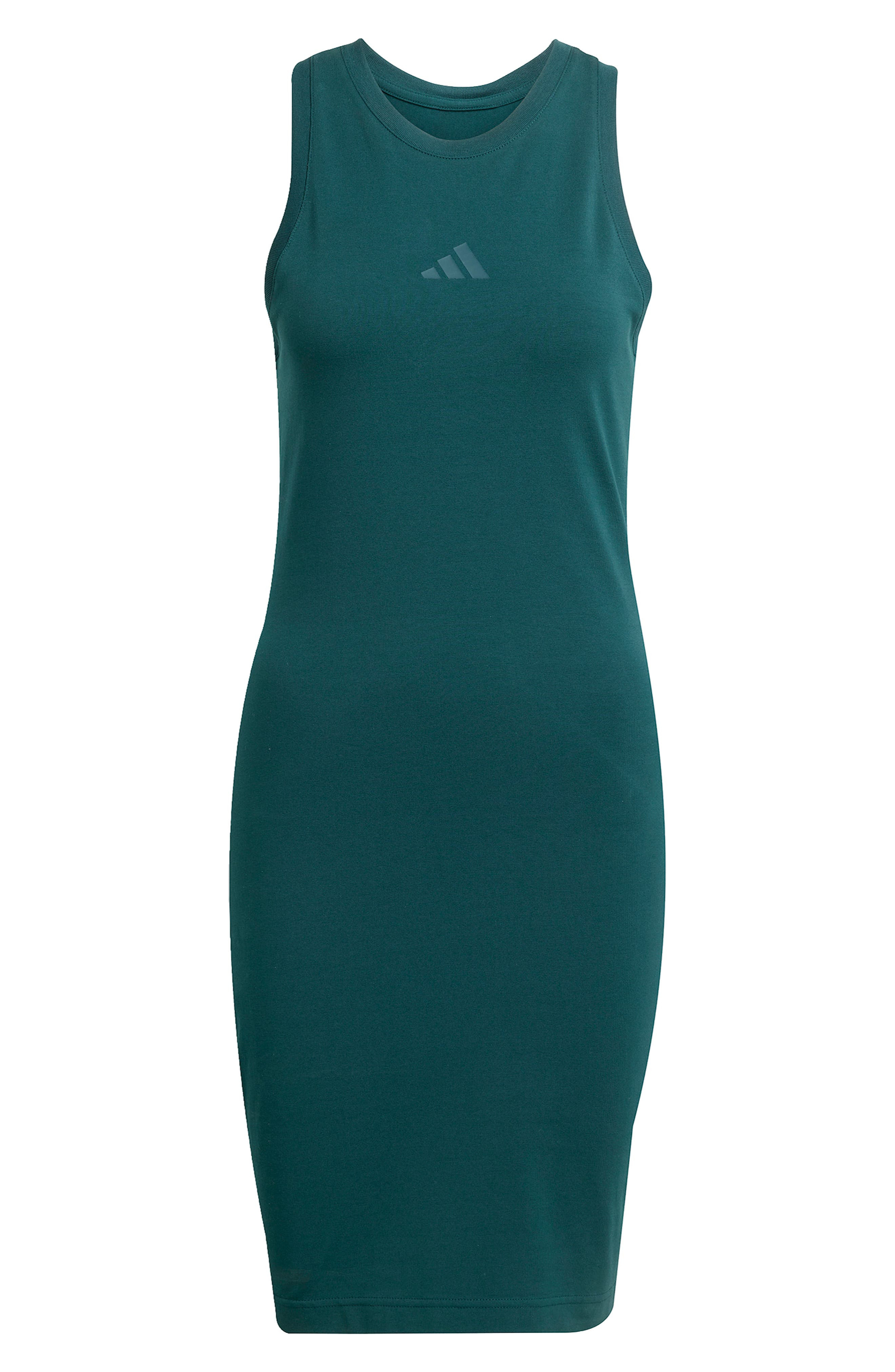adidas Future Icons Sleeveless Dress in Aurora Ivy at Nordstrom - 4