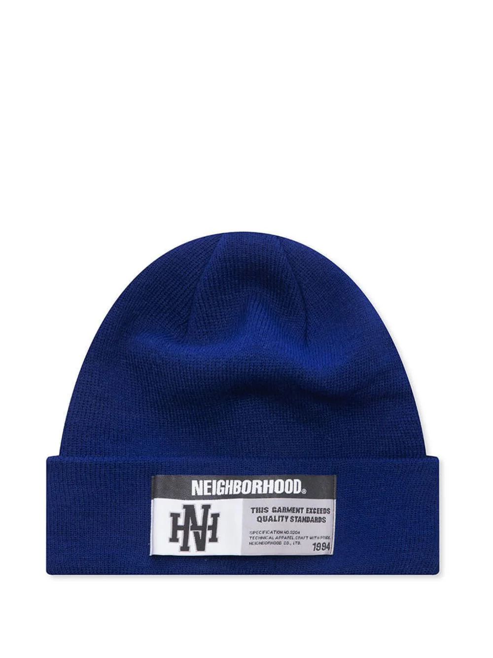 logo-patch beanie hat - 1