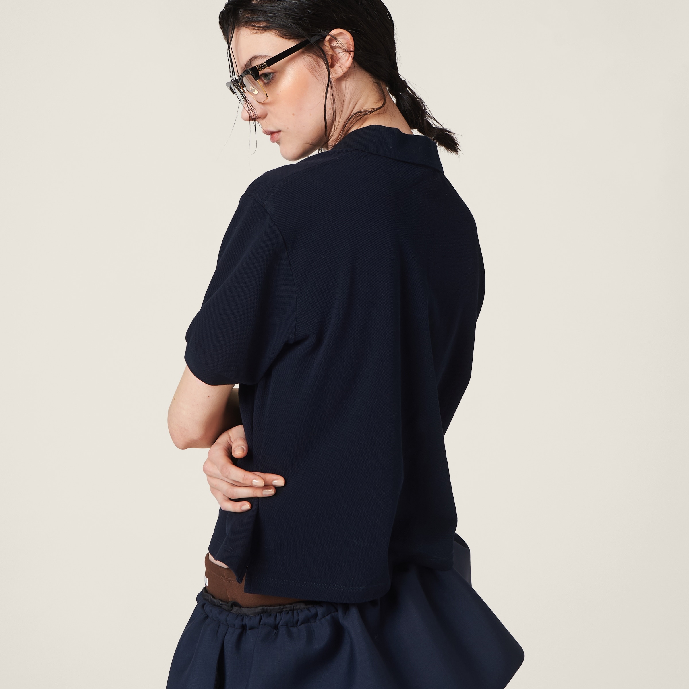 Cotton piqué polo shirt - 5