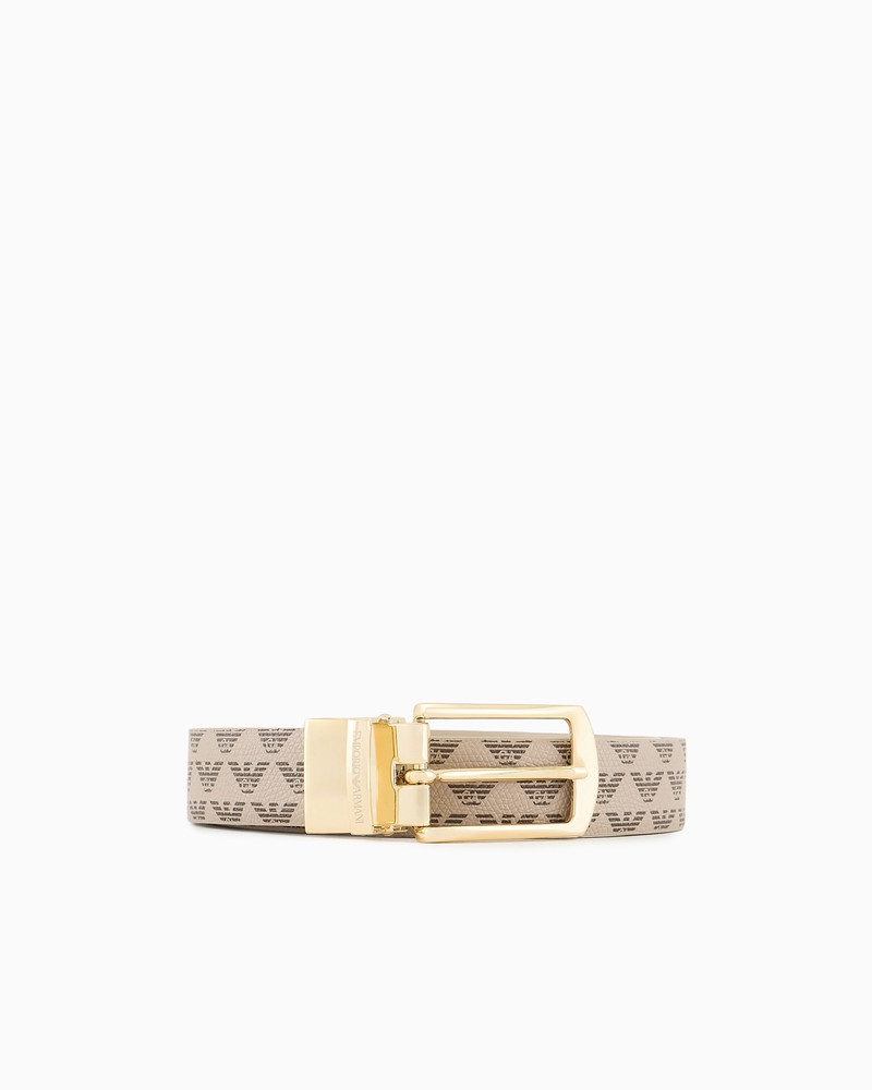 All-over eagle two-toned reversible belt 1