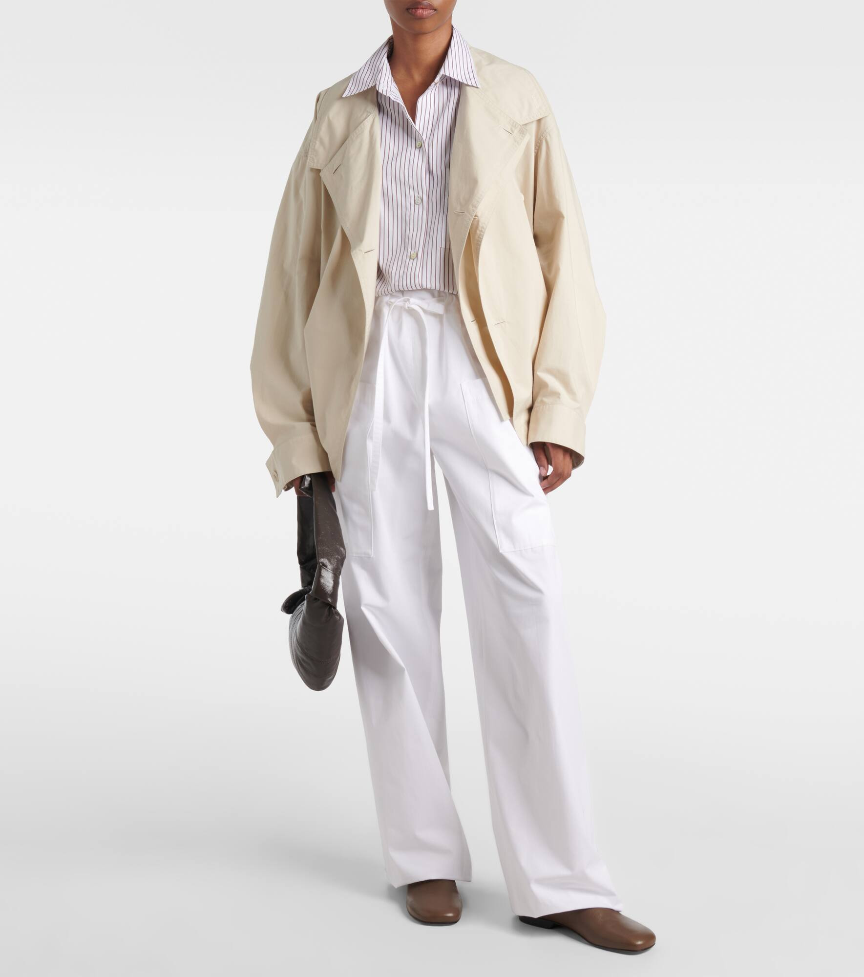 Technical cropped trench coat - 2
