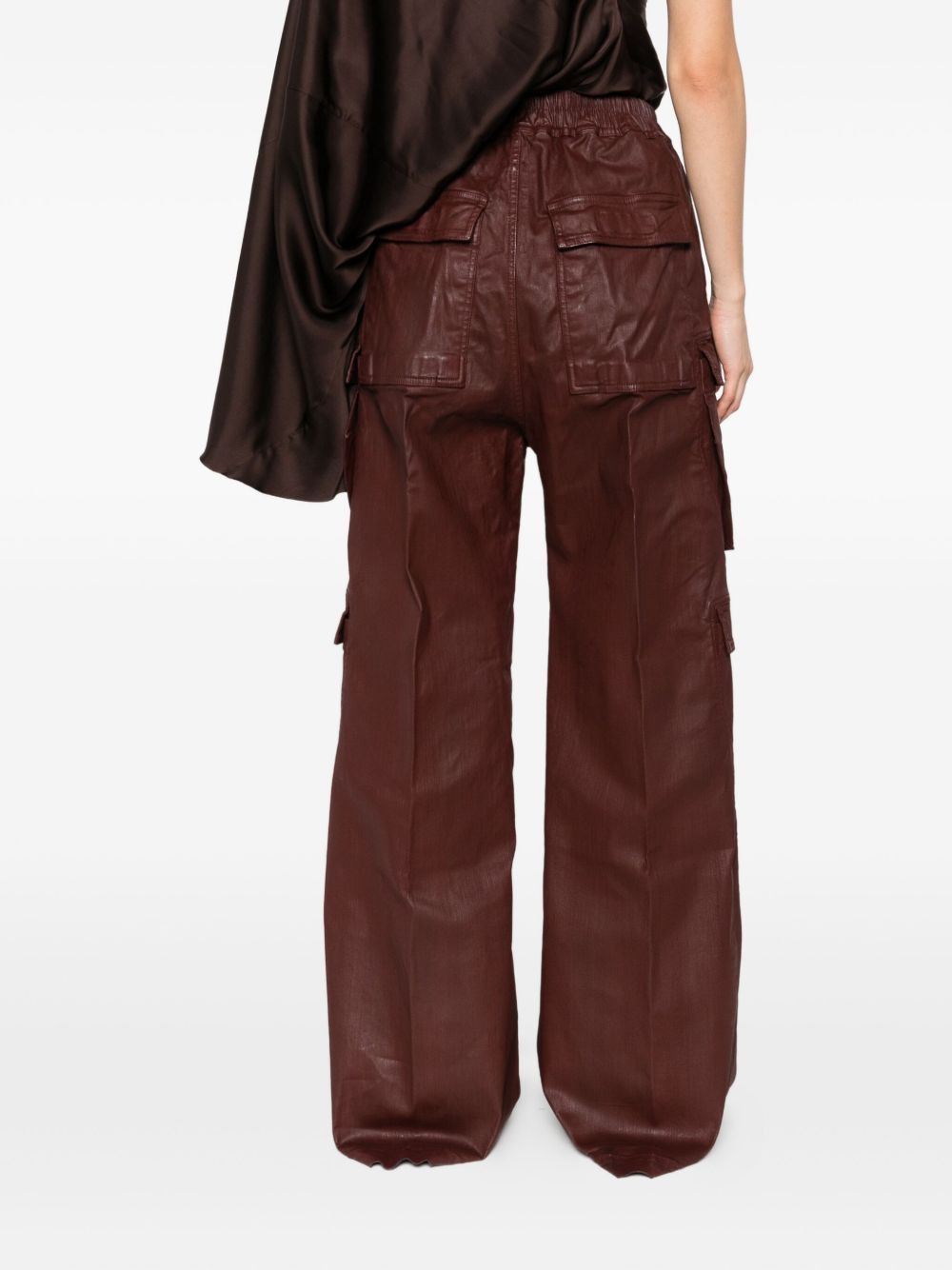 cargo-pocket drawstring trousers - 4
