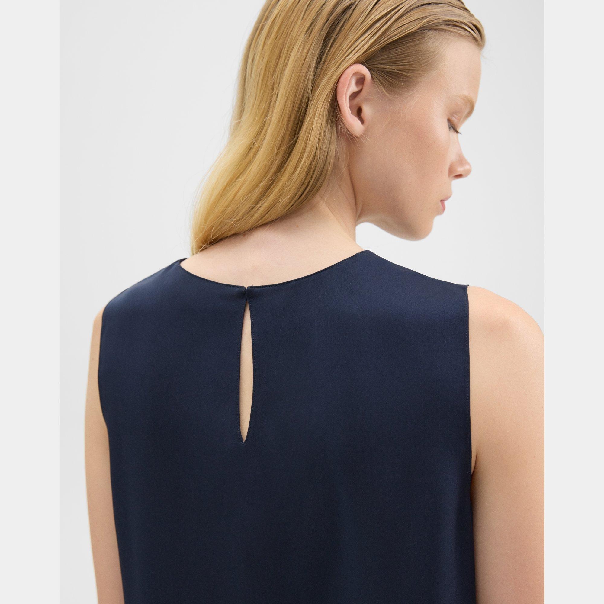 Shell Top in Silk Georgette - 5