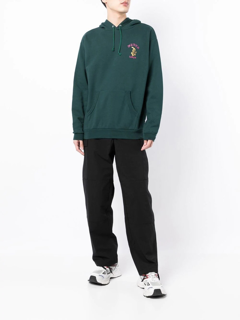WTAPS embroidered-logo pullover hoodie outlook