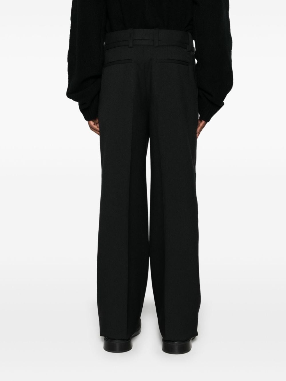 belted tailored trousers - 4
