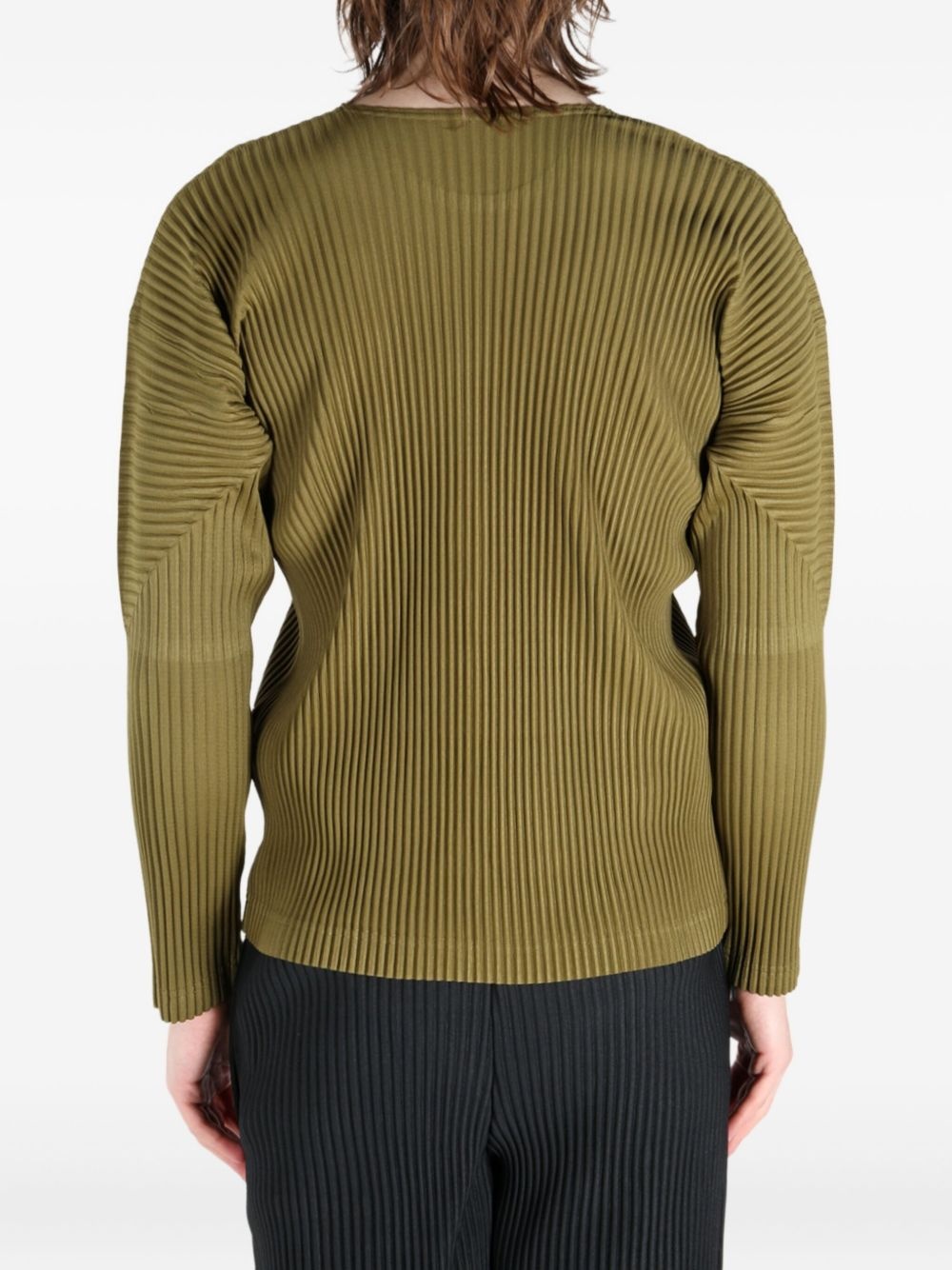 plissé-effect T-shirt - 4