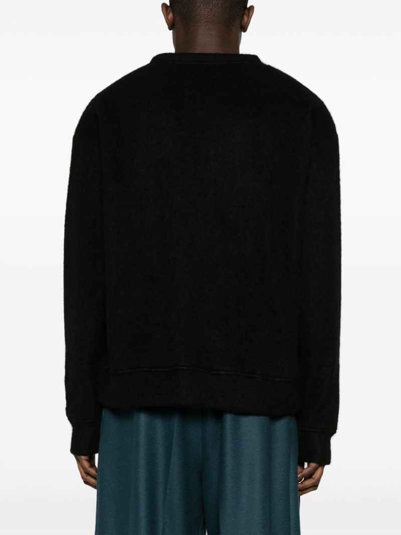 crew-neck brushed jumper 4