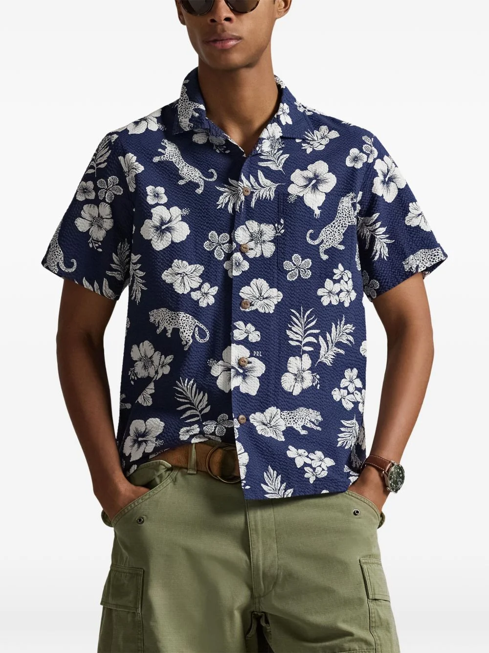 floral-print T-shirt - 1