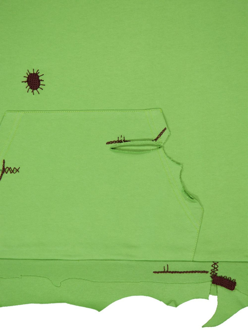 embroidered distressed sweatshirt 4