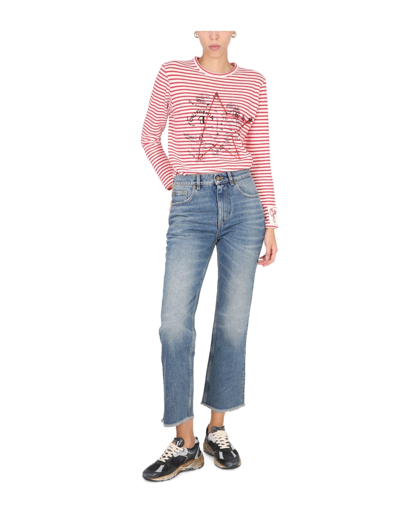 Cropped Flare Jeans - 2