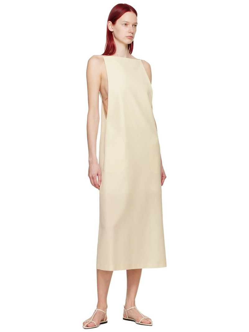 AURALEE Off-White Low Back Maxi Dress outlook