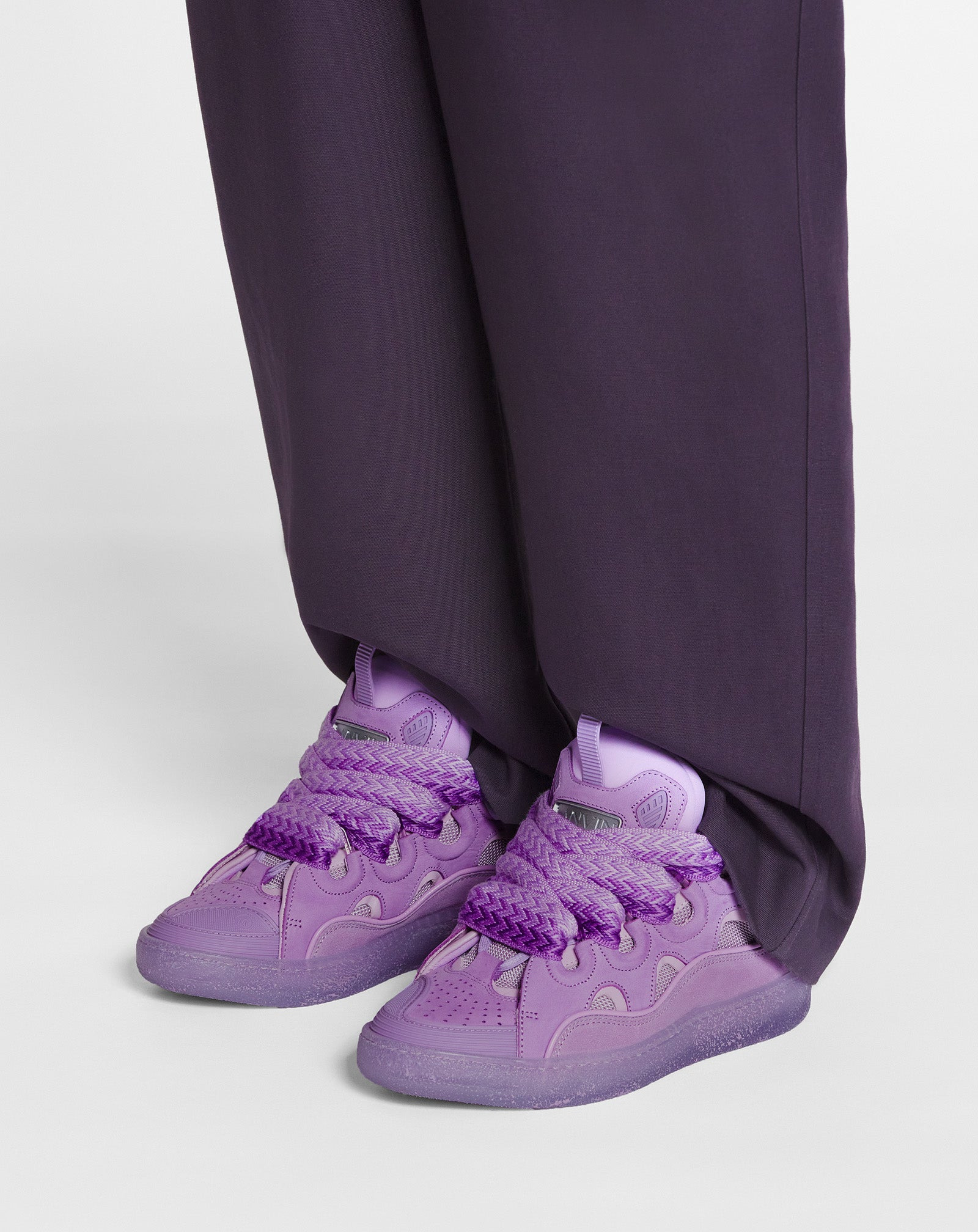 LEATHER CURB SNEAKERS - 6