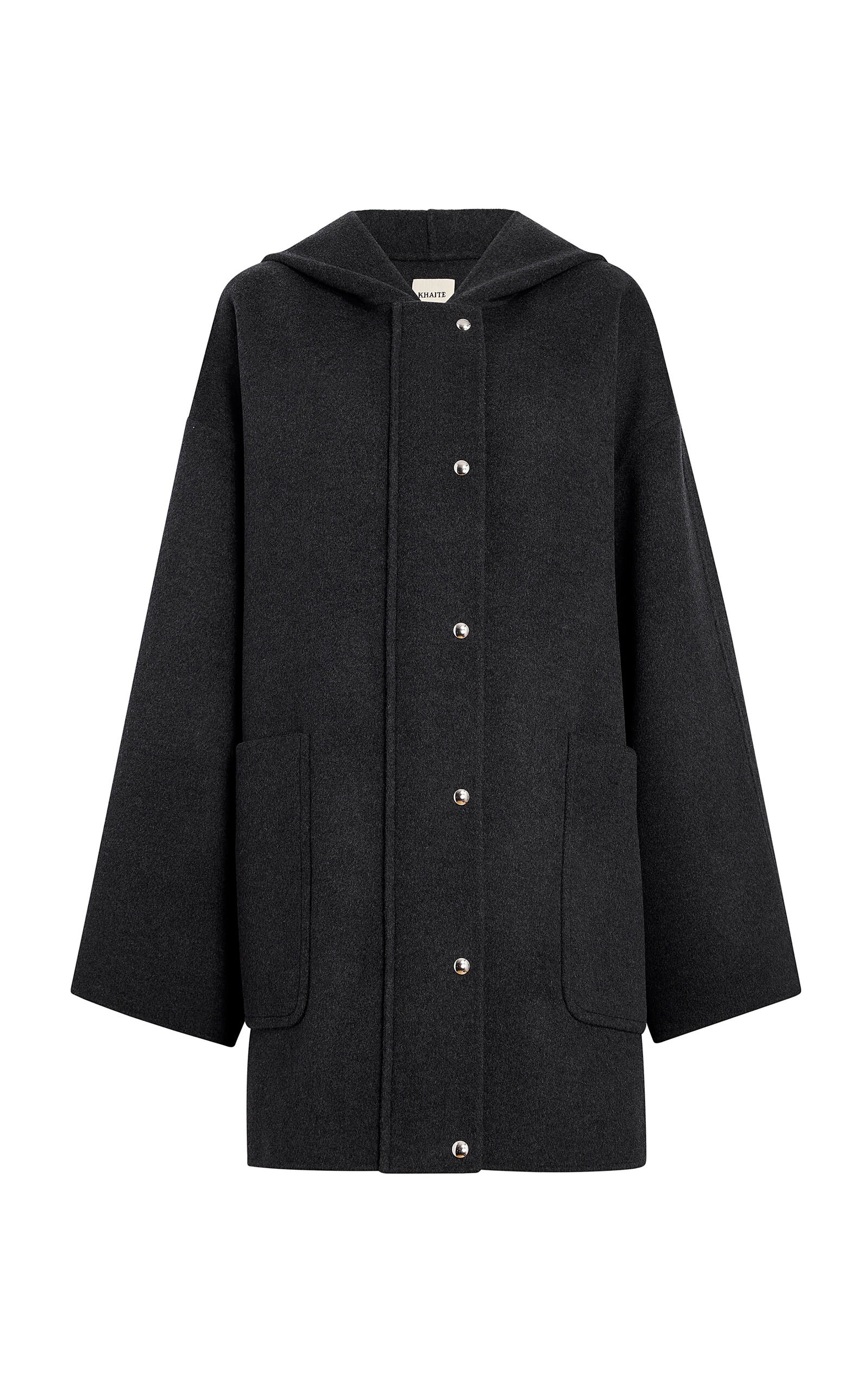 Hessner Hooded Wool Coat brown - 1