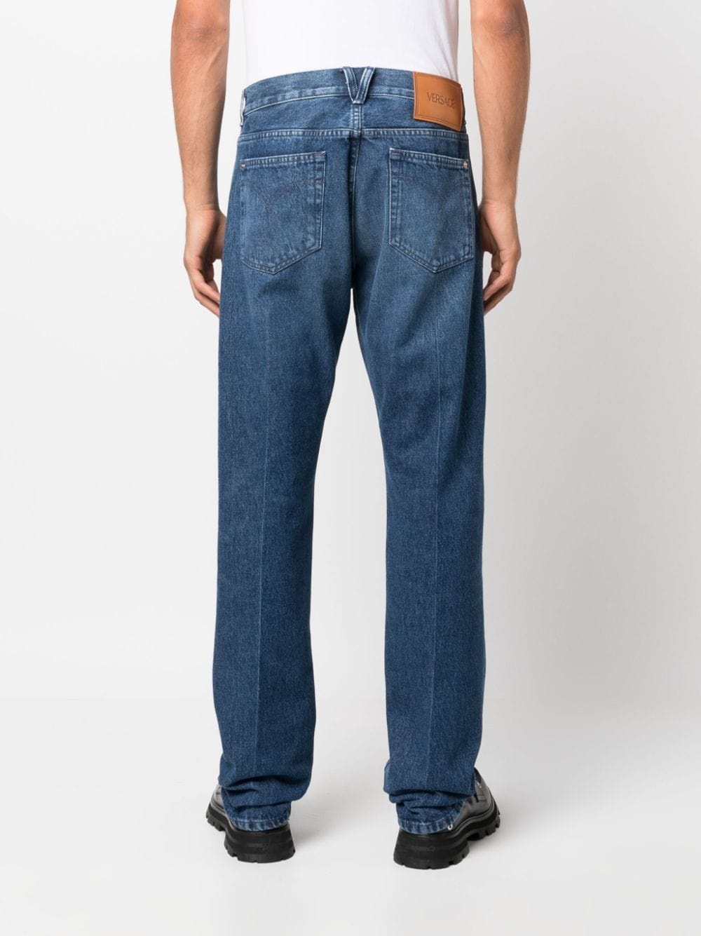 straight-leg mid-rise jeans - 4