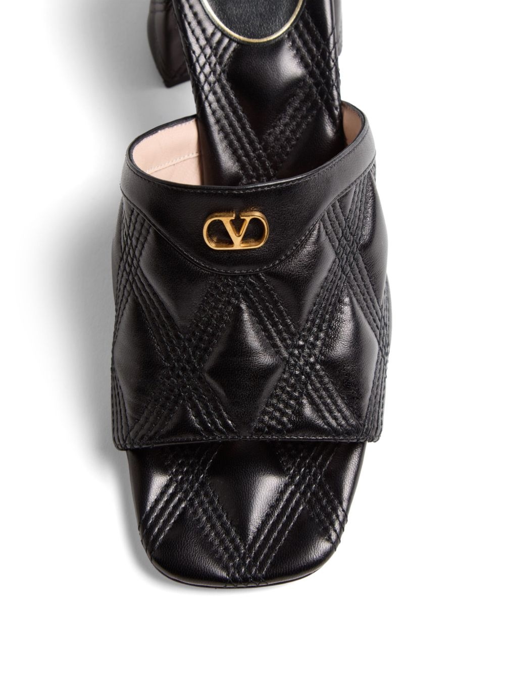 VLogo Signature quilted sandals - 4