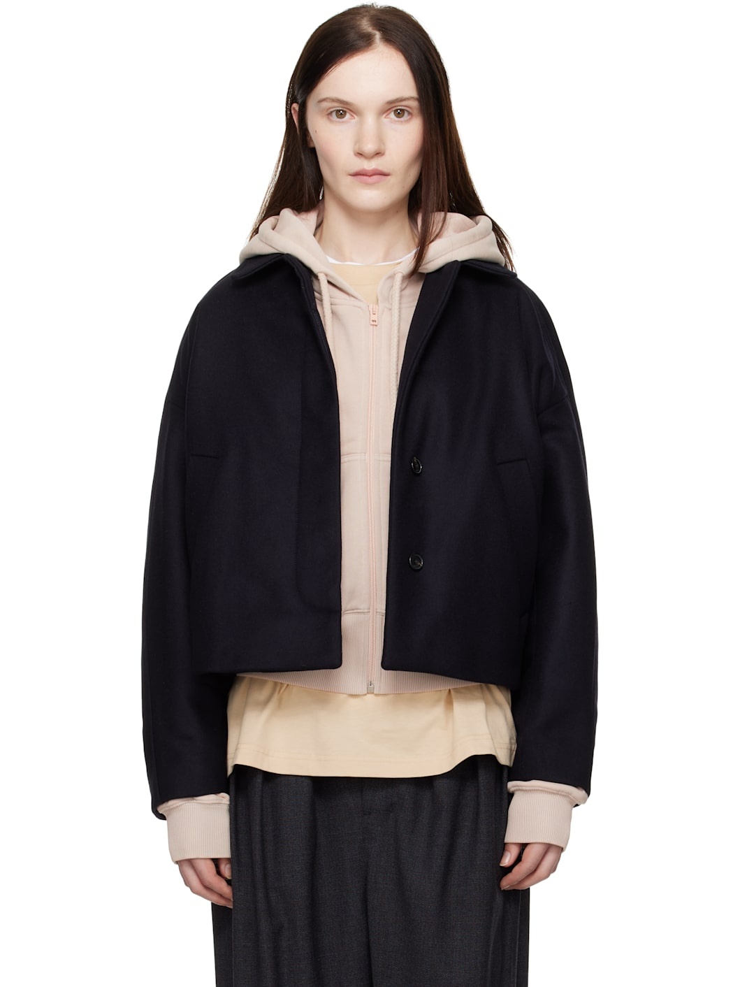【関税込み】A.P.C. ネイビー Becca ジャケット Becca jacket | A.P.C.