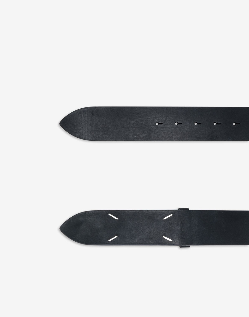 Maison Margiela 4-stitches leather belt outlook