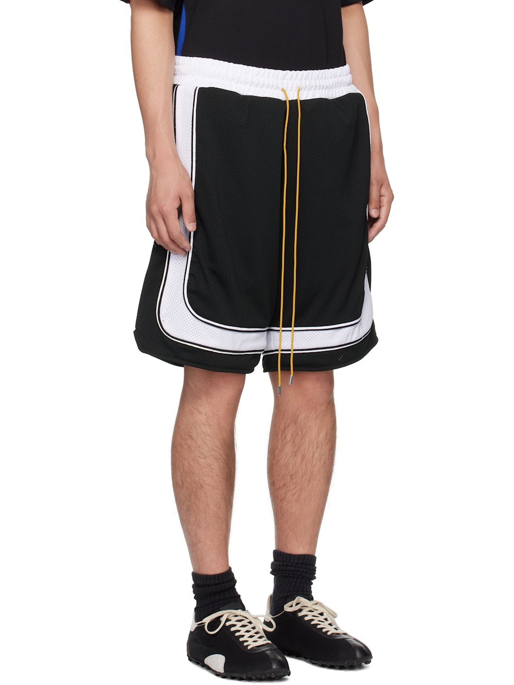 Black & White Como Basketball Shorts - 2