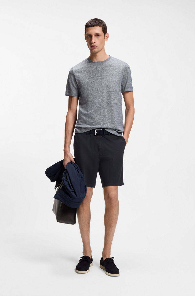 BOSS MODERN-FIT SHORTS IN STRETCH-COTTON TWILL outlook