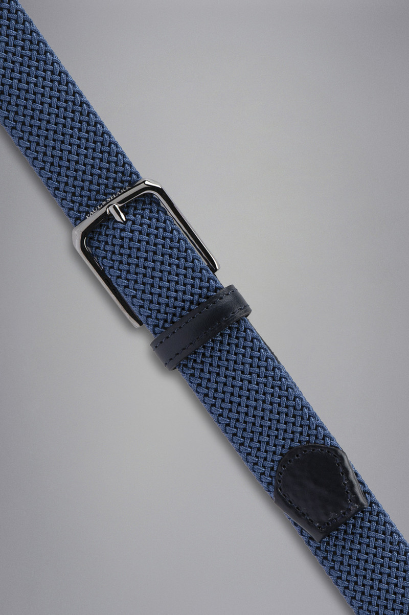 Paul & Shark LEATHER TRIMMED WOVEN ELASTIC BELT outlook