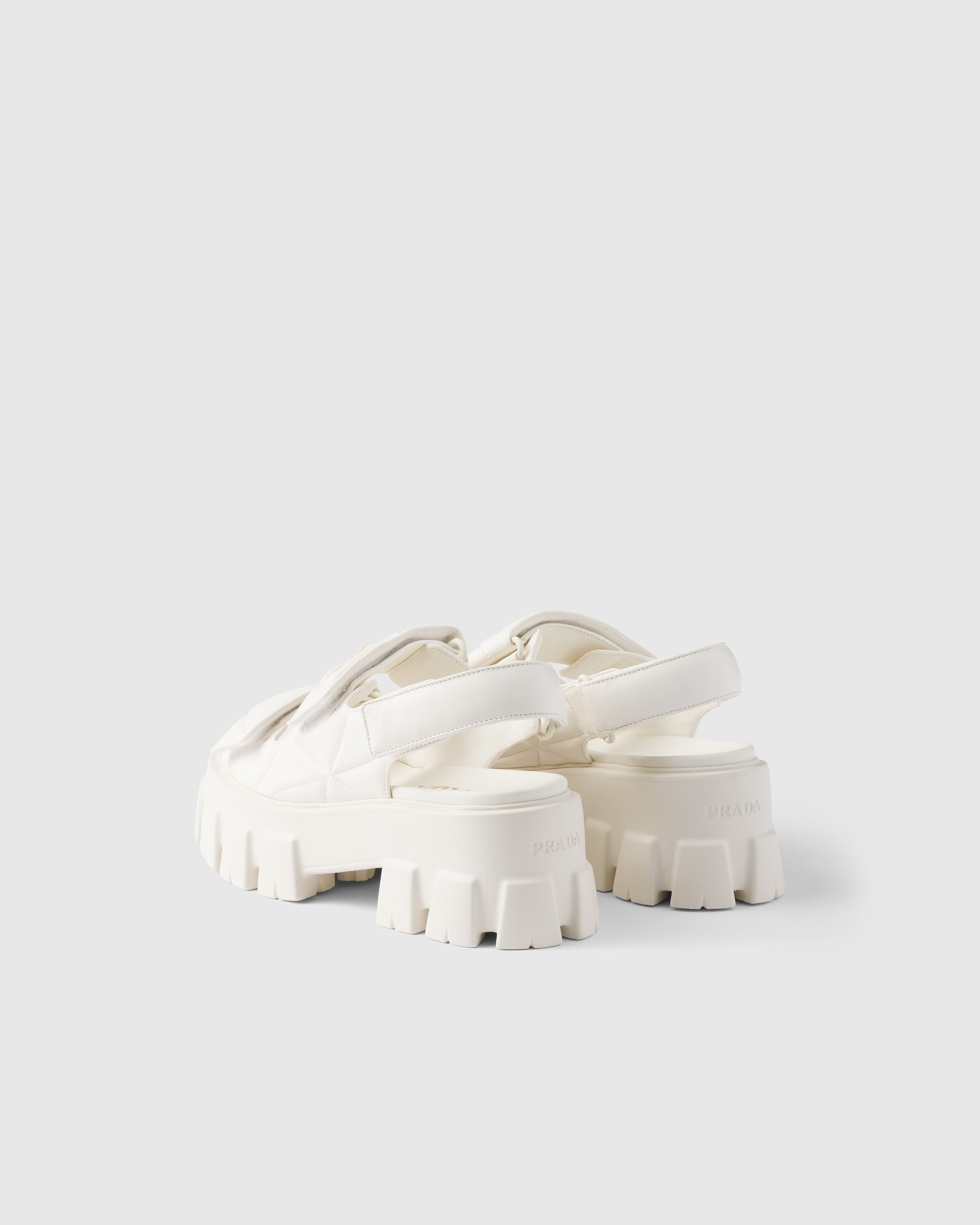 Monolith nappa leather sandals - 4