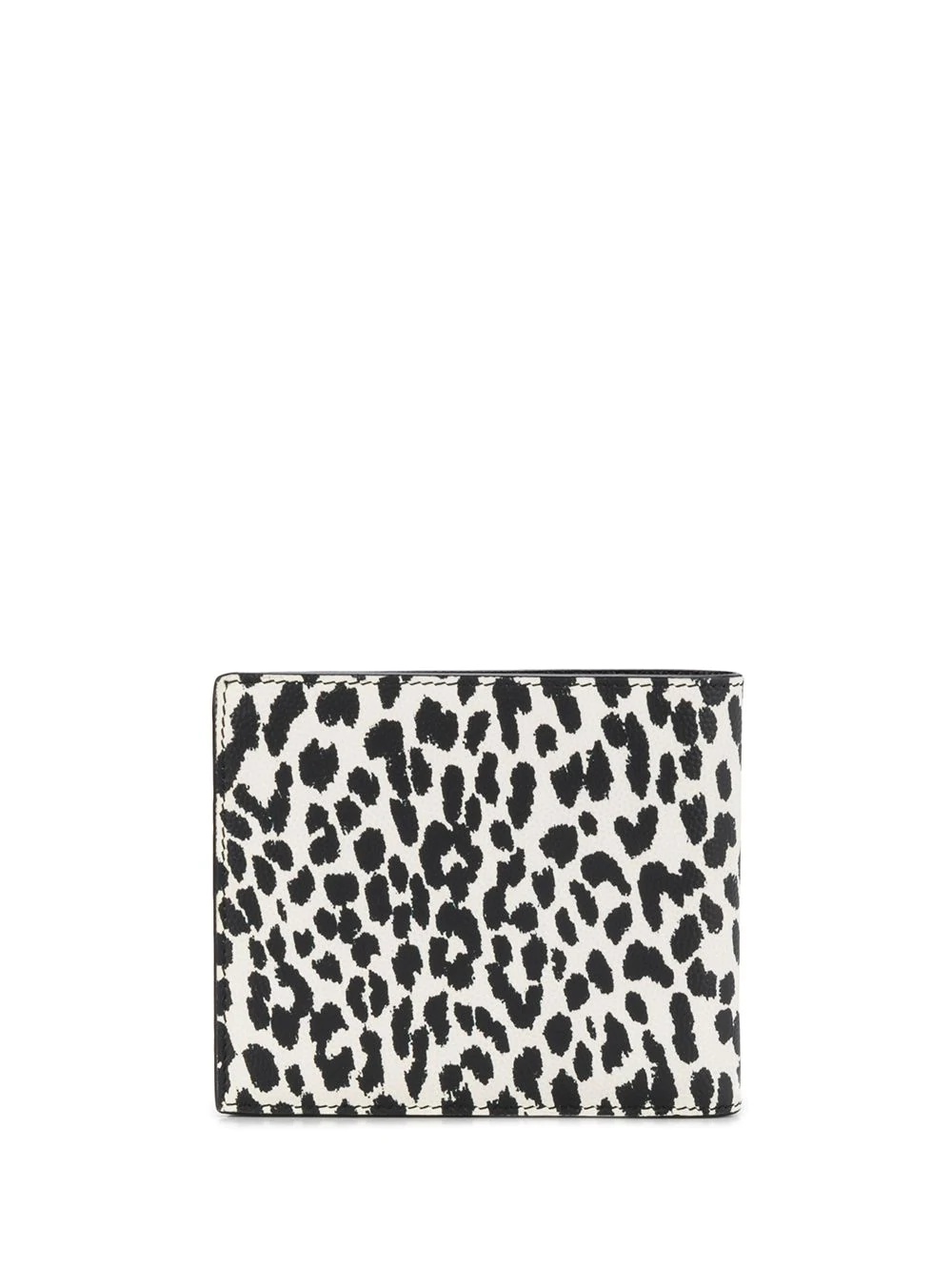 leopard print leather wallet - 2