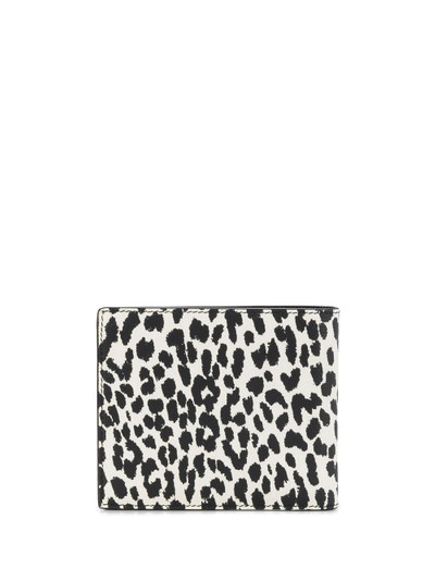 SAINT LAURENT leopard print wallet outlook