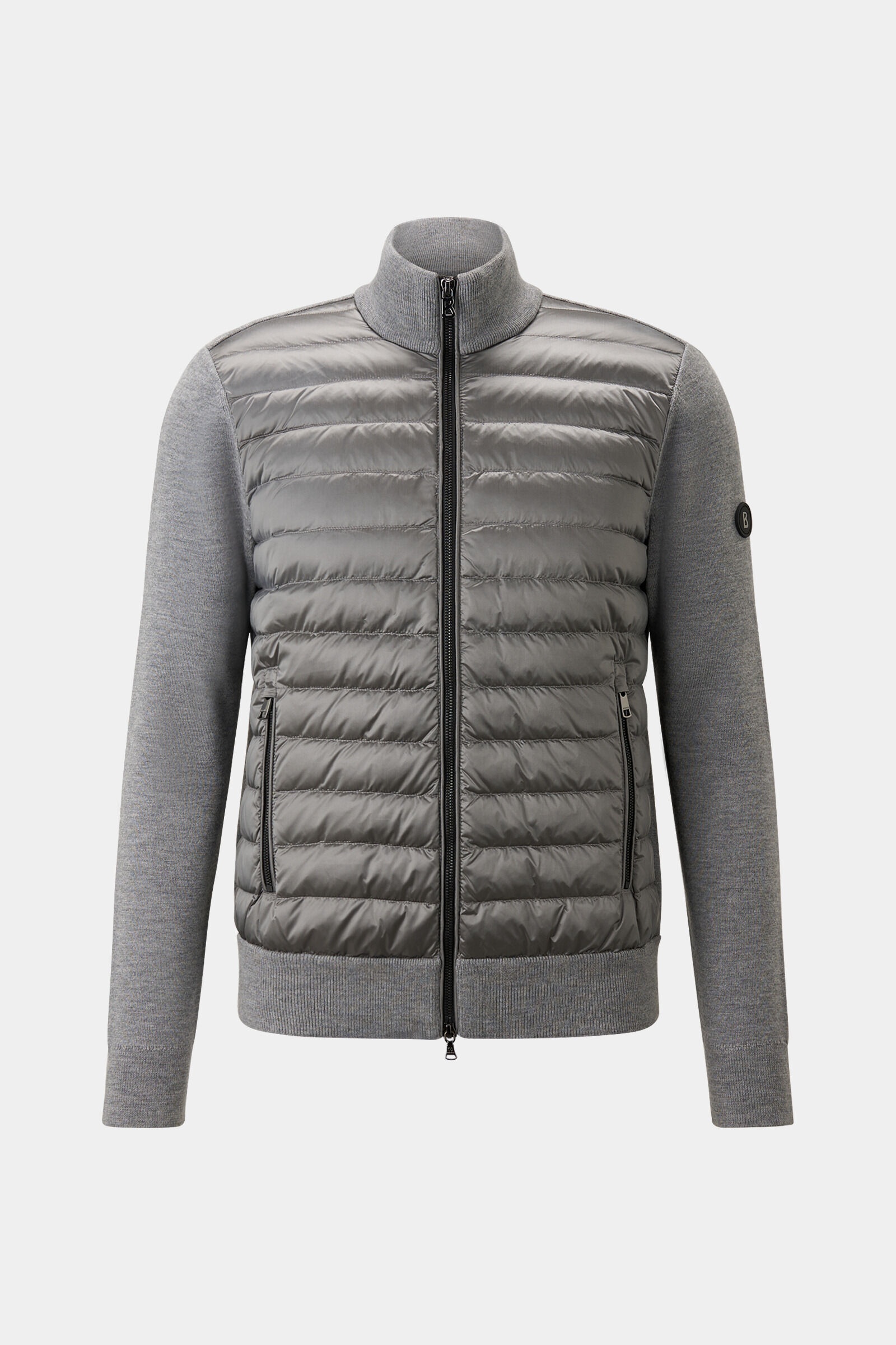 Zisco Hybrid knit jacket in Gray - 6