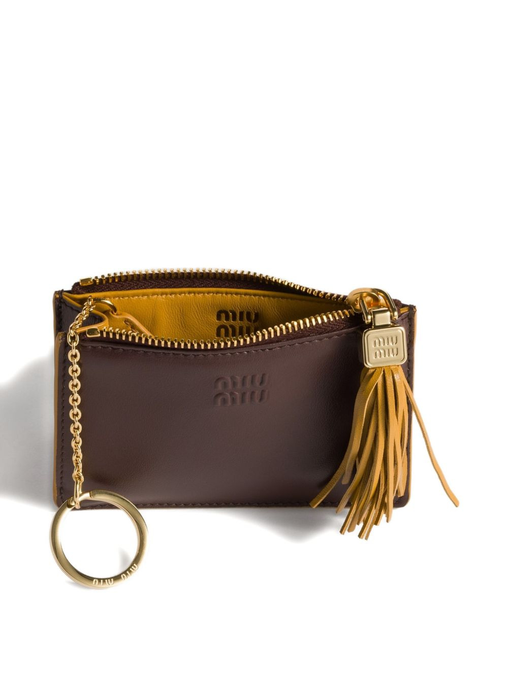 tassel-detail card holder - 3