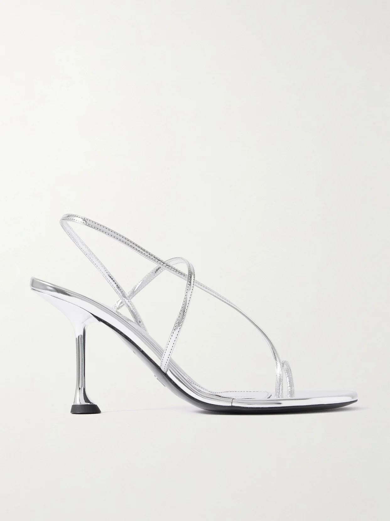 Tee Mirrored-leather Slingback Sandals - 1