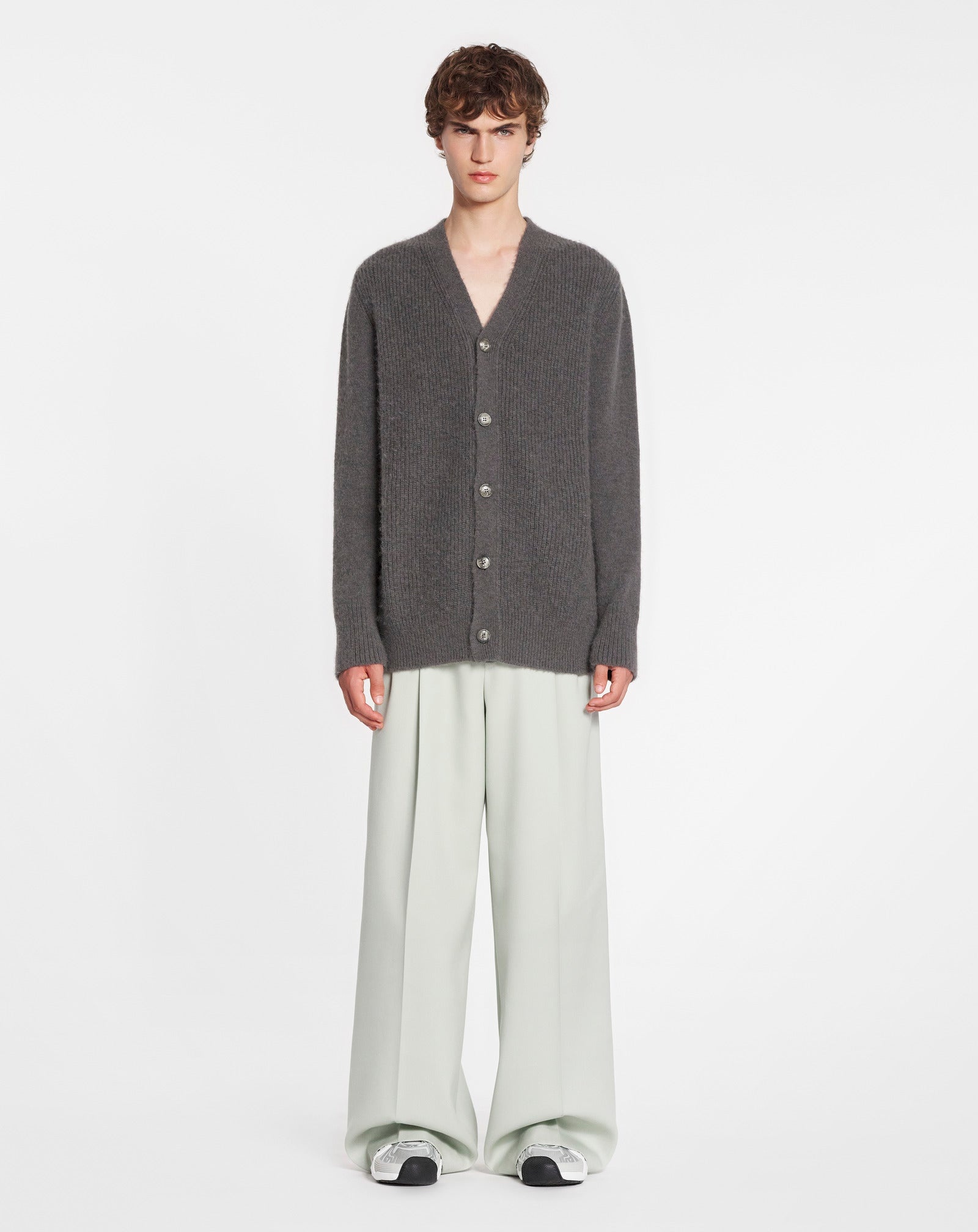 CARDIGAN IN BRUSHED MOHAIR - 2