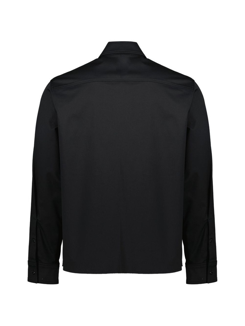 Moncler logo-appliqué zip shirt jacket outlook